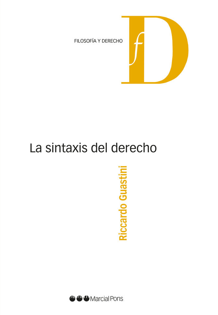La sintaxis del derecho, de Guastini, Riccardo | portada del libro