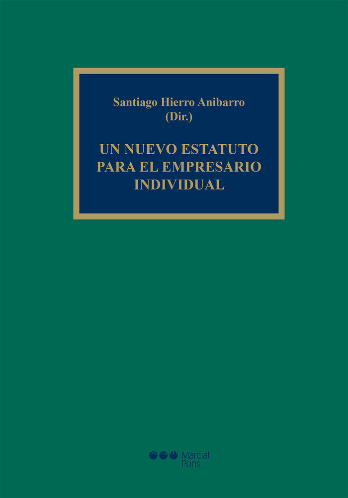 Un nuevo estatuto para el empresario individual, de Varios autores | portada del libro