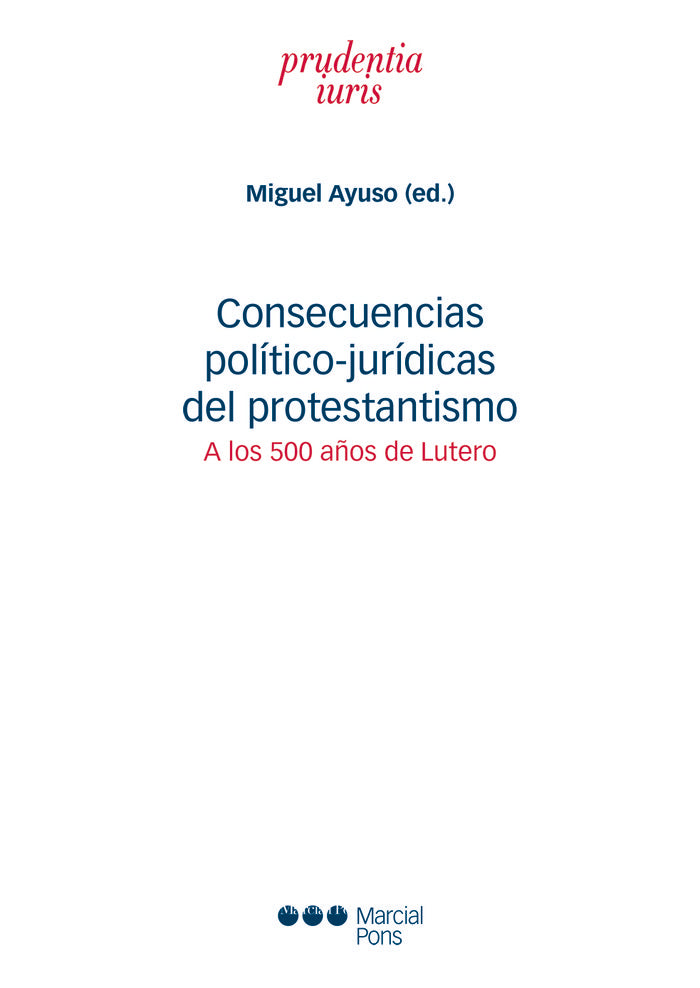 Consecuencias político-jurídicas del protestantismo, de Varios autores | portada del libro