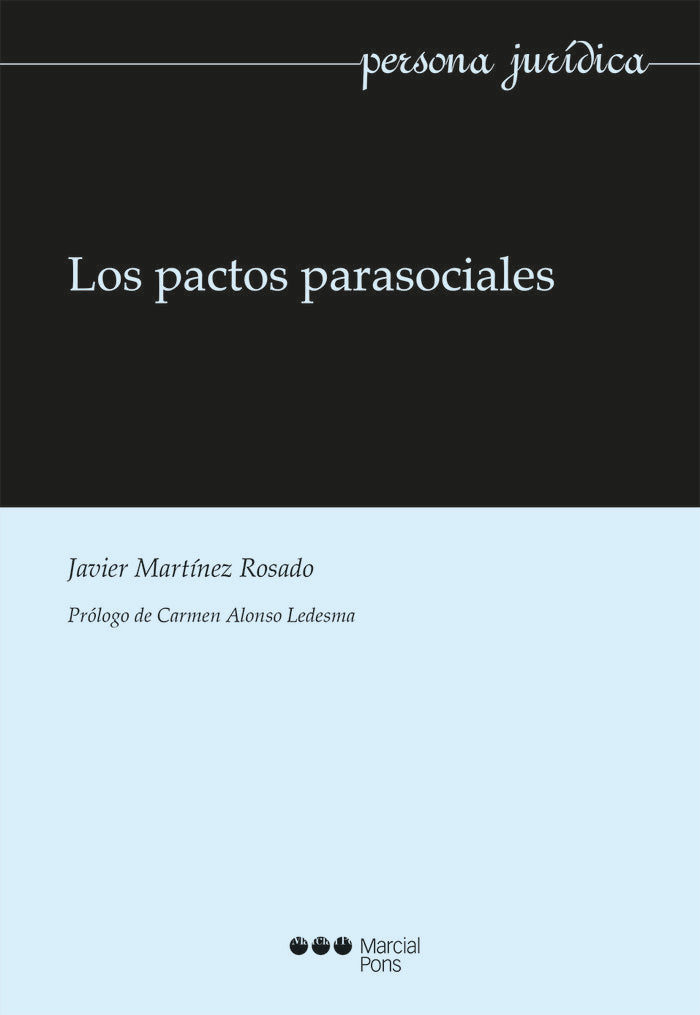 Los pactos parasociales, de Martínez Rosado, Javier | portada del libro