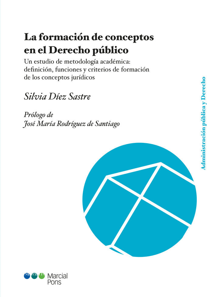 La formación de conceptos en el Derecho público, de Díez Sastre, Silvia | portada del libro