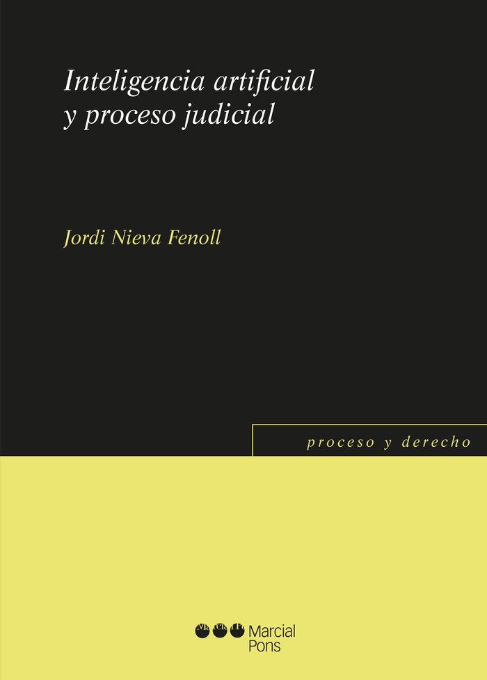 Inteligencia artificial y proceso judicial, de Nieva Fenoll, Jordi | portada del libro