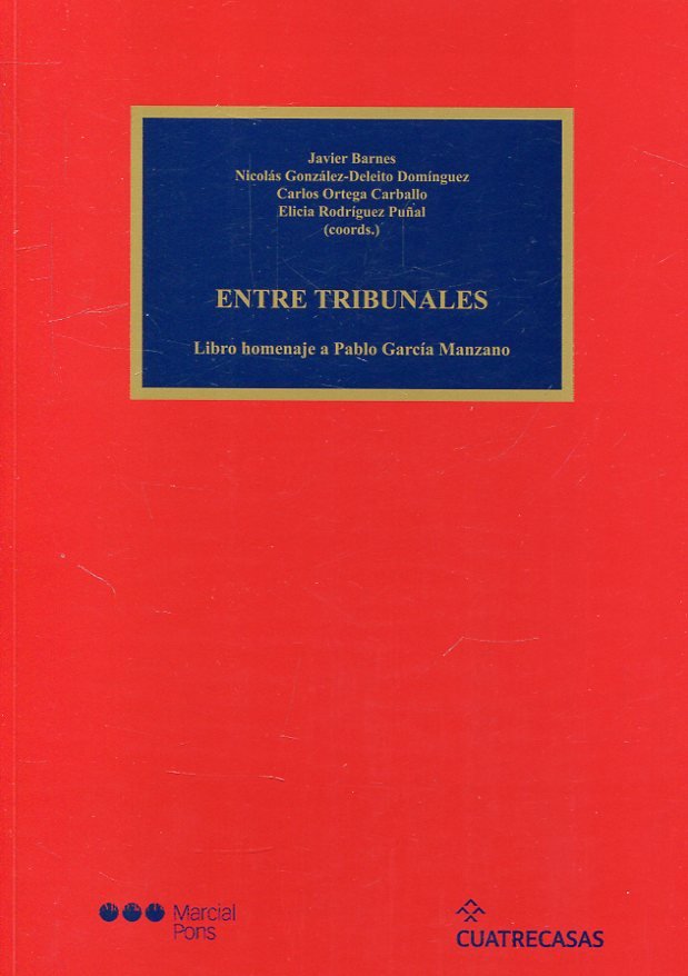 Entre tribunales | portada del libro