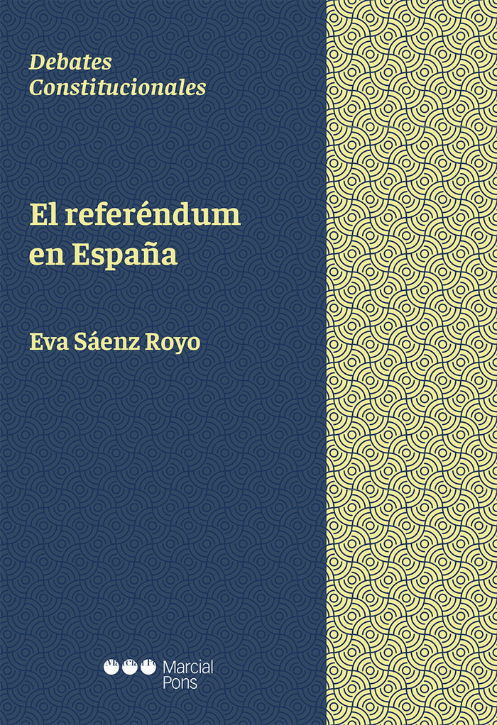 El referéndum en España, de Sáenz Royo, Eva | portada del libro