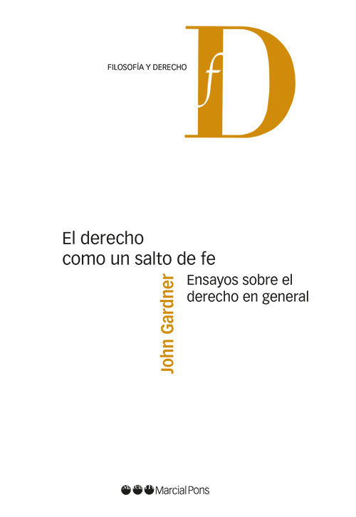 El Derecho como un salto de fe, de GARDNER,JOHN | portada del libro