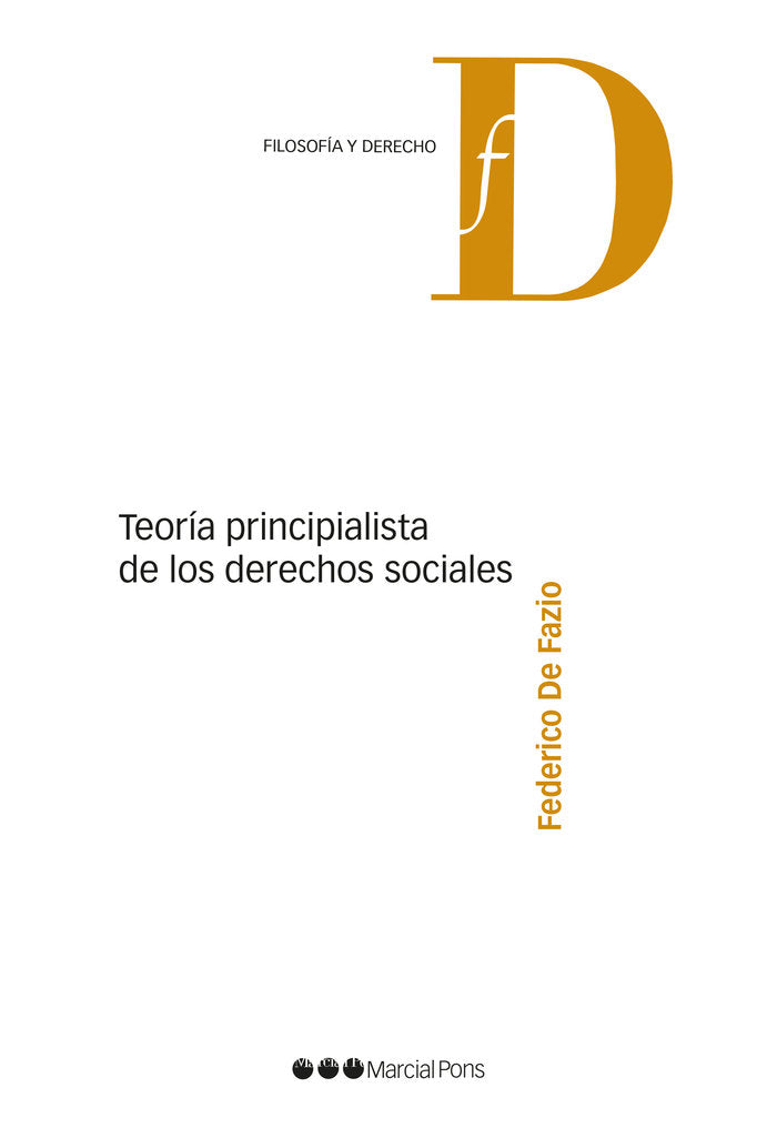 Teoría principalista de los derechos sociales, de De Fazio, Federico | portada del libro