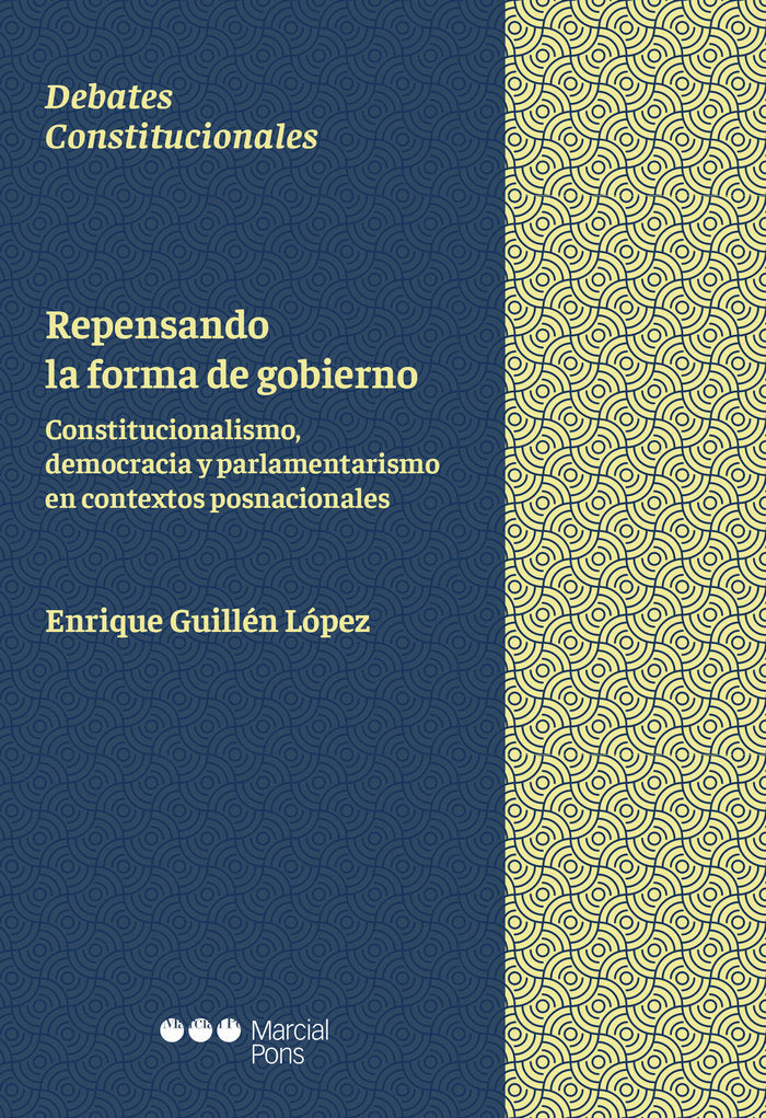 Repensando la forma de gobierno, de Guillén López, Enrique | portada del libro