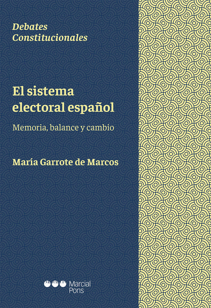El sistema electoral español, de Garrote de Marcos, María | portada del libro