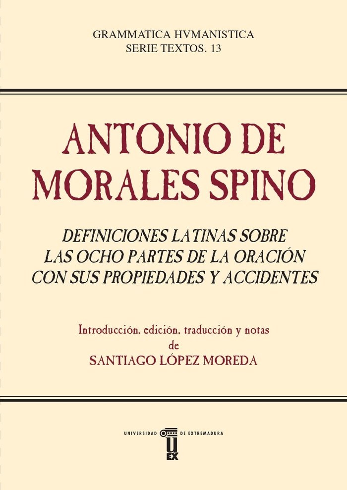 ANTONIO DE MORALES SPINO | portada del libro