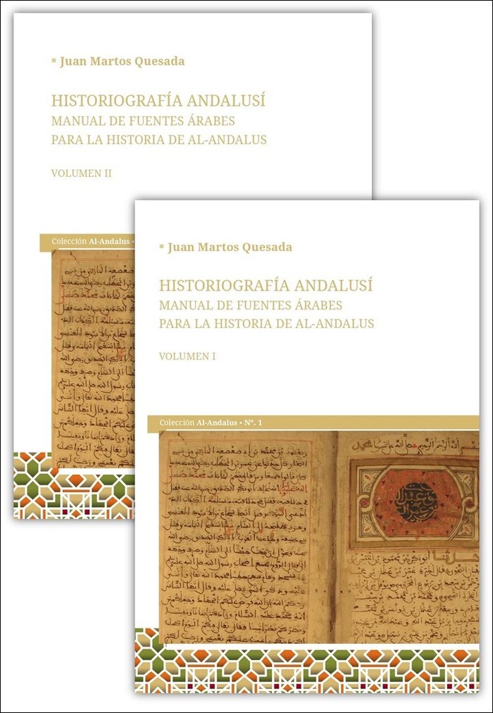 HISTORIOGRAFIA ANDALUSI 2VOL PACK, de MARTOS QUESADA | portada del libro