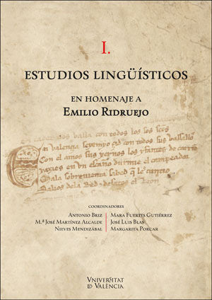 Estudios lingüísticos en homenaje a Emilio Ridruejo, de Varios autores | portada del libro
