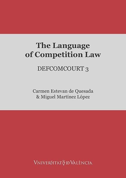 The Language of Competition Law., de AA.VV. | portada del libro