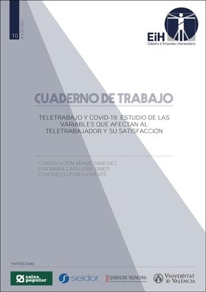 TELETRABAJO Y COVID 19 ESTUDIO DE LAS VARIABLES QUE AFECTAN, de ADAME SANCHEZ, CONSOLACION | portada del libro