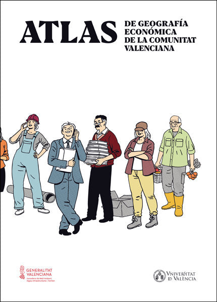 ATLAS DE GEOGRAFIA ECONOMICA DE LA COMUNITAT VALENCIANA, de VARIOS AUTORES | portada del libro