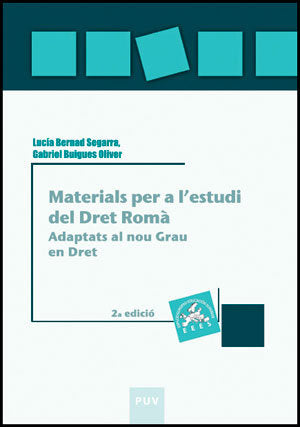 Materials per a l'estudi del Dret Romà, de Bernad Segarra, Lucía | portada del libro