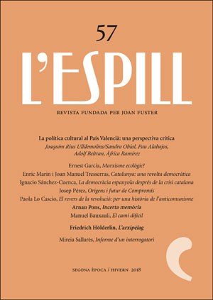 La política cultural al País Valencià: una perspectiva crítica, de Varios autores | portada del libro