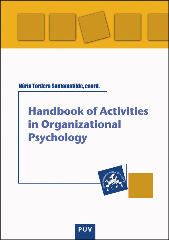 Handbook of activities in organizational psychology, de VARIOS AUTORES | portada del libro