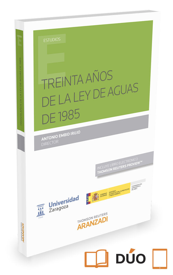 Treinta años de la Ley de Aguas de 1985 (Papel + e-book) (Expres), de Embid Irujo, Antonio | portada del libro