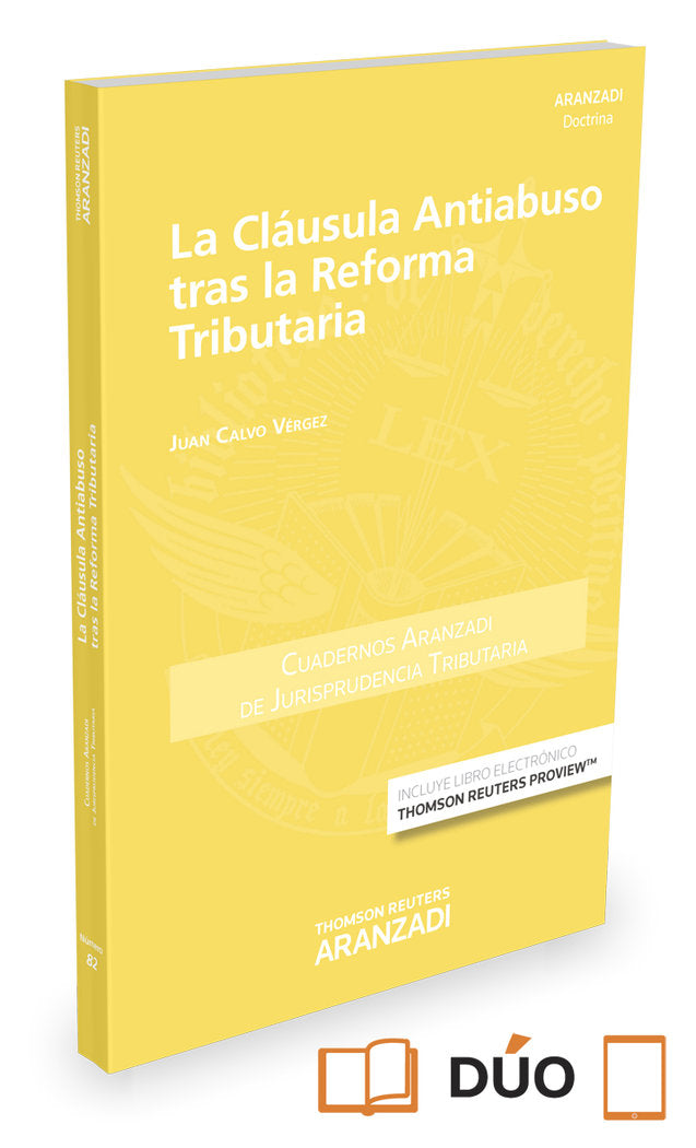 La clausula antiabuso tras la reforma tributaria (Papel + e-book), de Calvo Vérgez, Juan | portada del libro