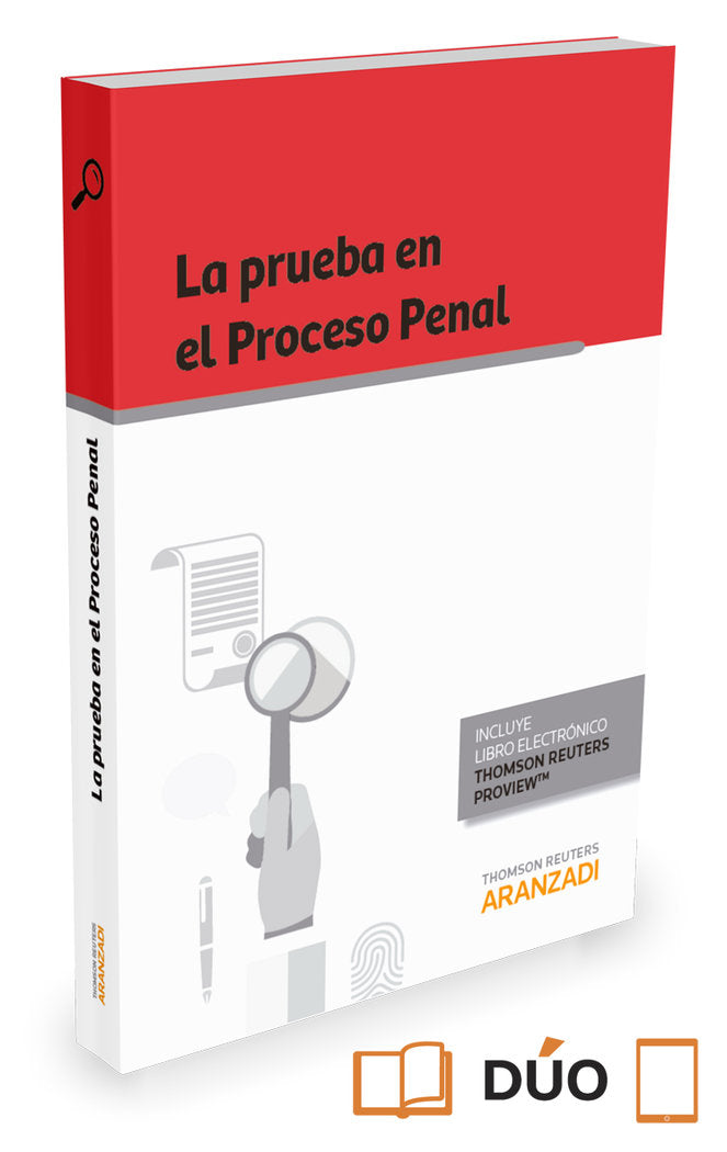 La prueba en el Proceso Penal (Papel + e-book), de Editorial Aranzadi, Redacción | portada del libro