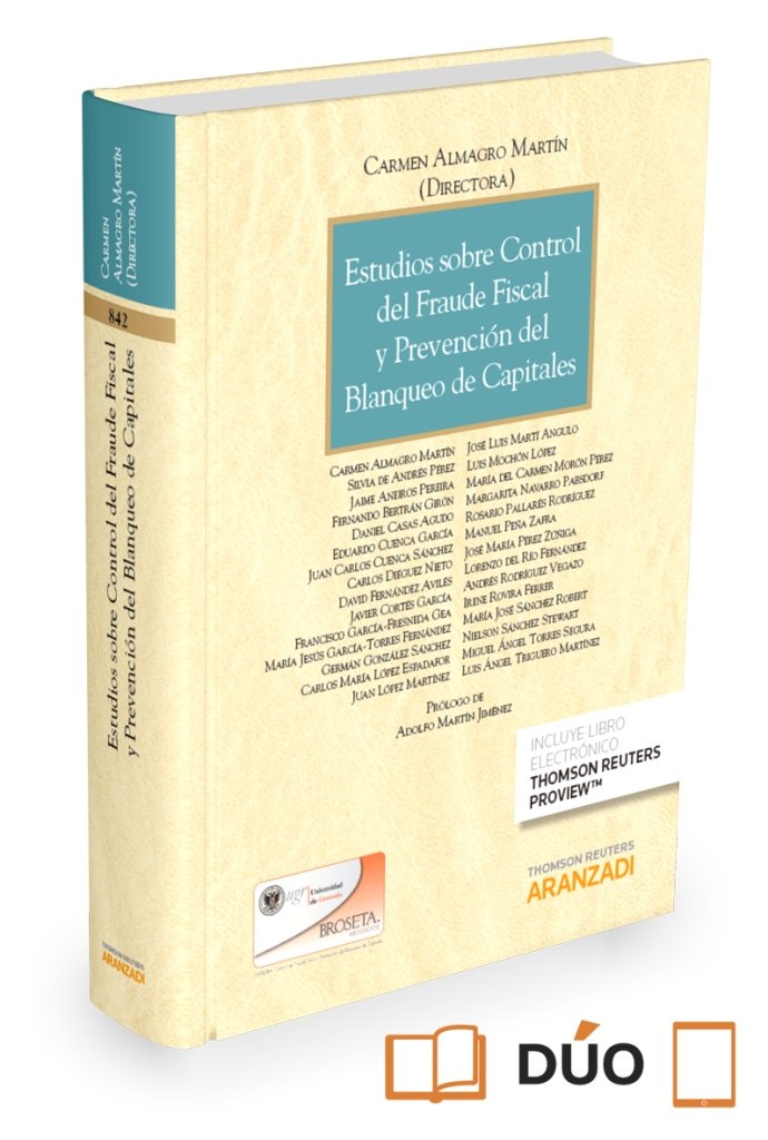 Estudios sobre Control del Fraude Fiscal y Prevención del Blanqueo de Capitales (Papel + e-book), de Almagro Martín, Carmen |