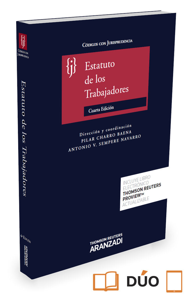 Estatuto de los Trabajadores (Papel + e-book), de Charro Baena, Mª Pilar | portada del libro