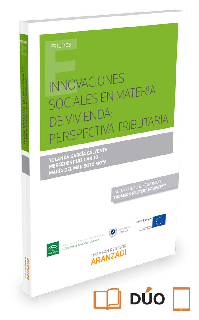 Innovaciones sociales en materia de vivienda: perspectiva tributaria (Papel + e-book), de García Calvente, Yolanda | portada 