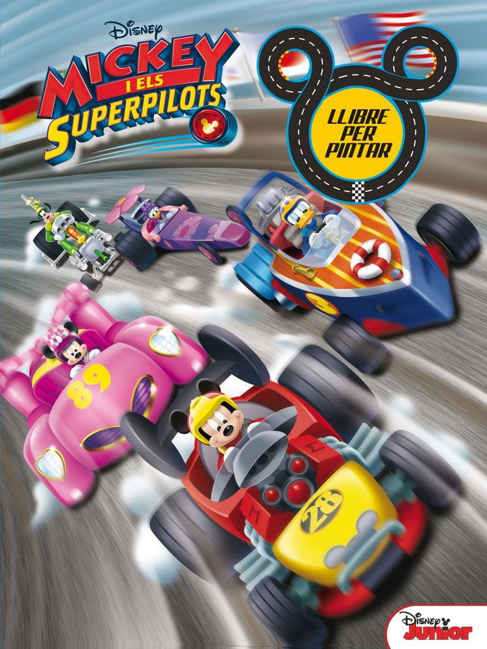 Mickey i els Superpilots. Llibre per pintar, de Disney | portada del libro