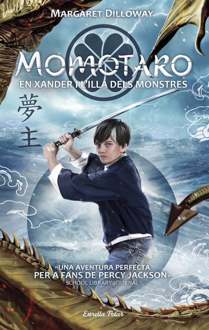Momotaro. En Xander i l'illa dels monstres, de Dilloway | portada del libro