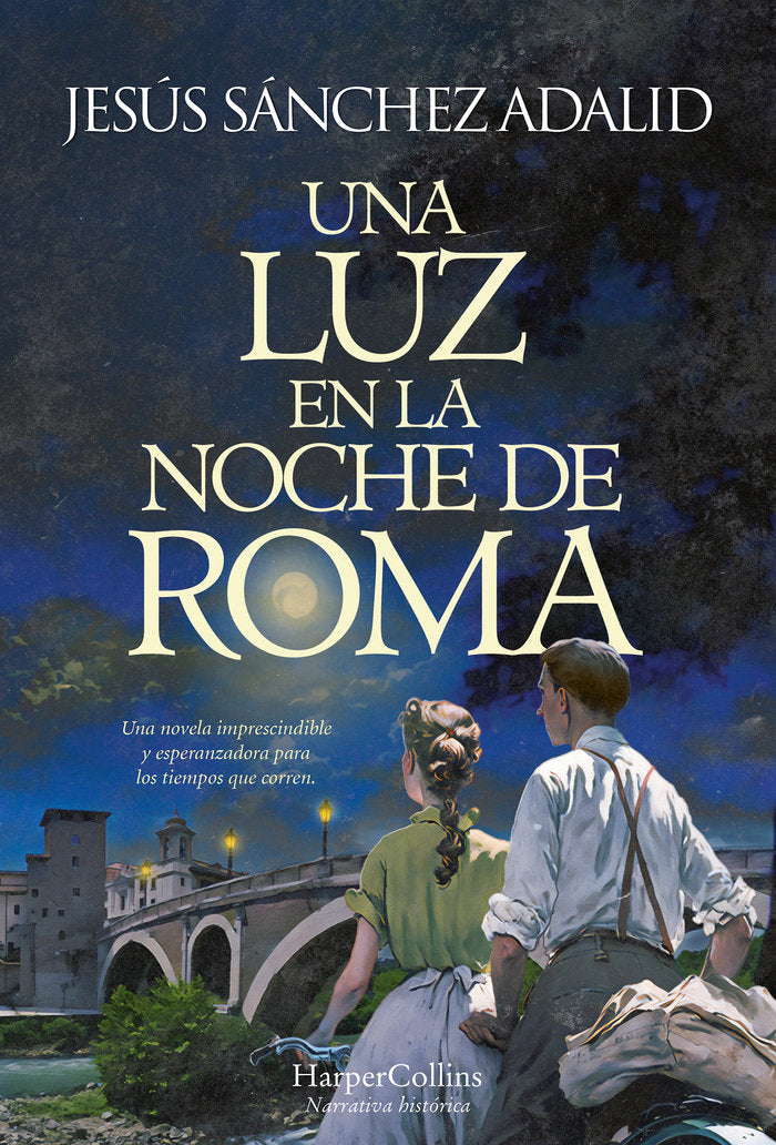 UNA LUZ EN LA NOCHE DE ROMA, de SANCHEZ ADALID, JESUS | portada del libro