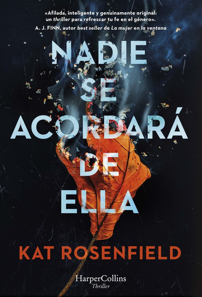 NADIE SE ACORDARA DE ELLA, de ROSENFIELD, KAT | portada del libro