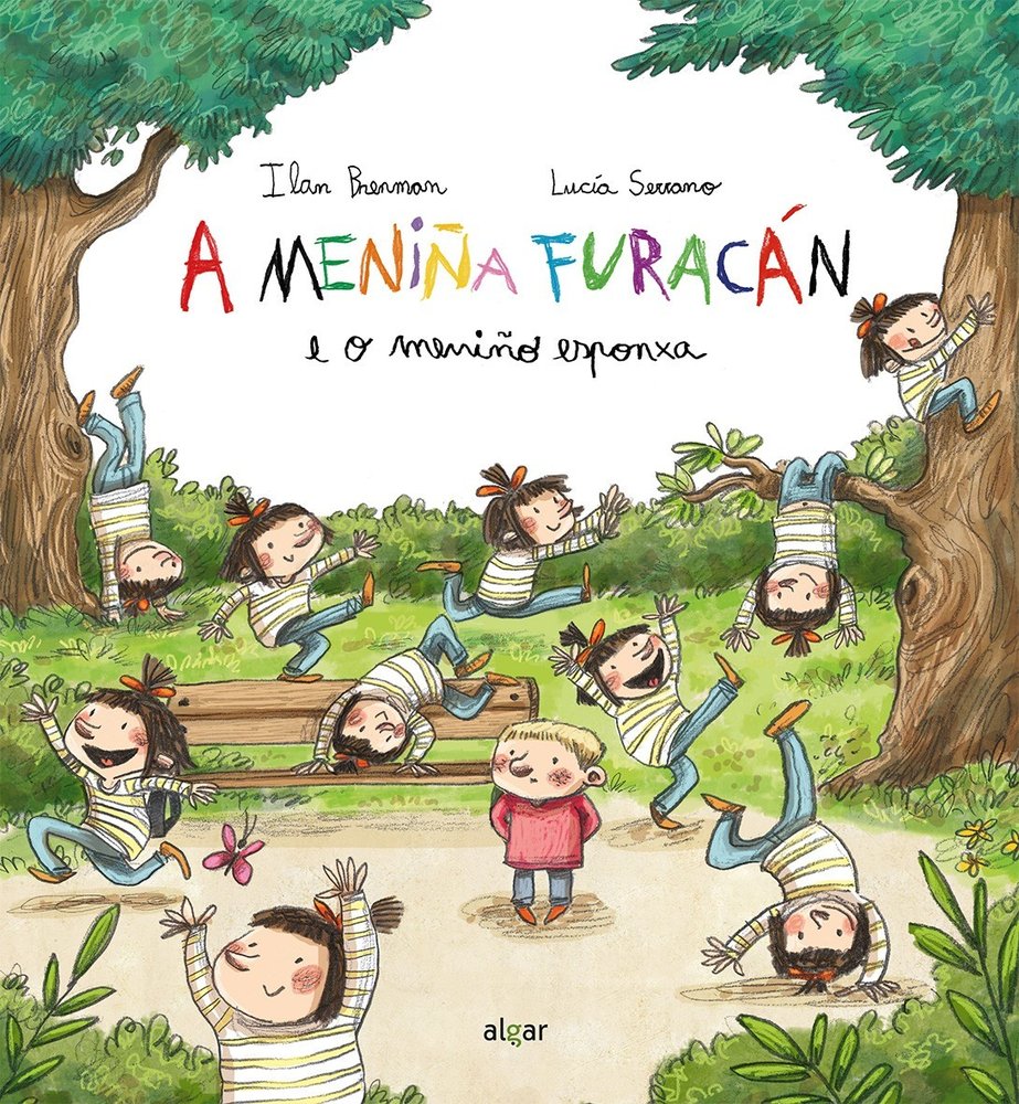A meniña furacán e o meniño esponxa, de Brenman | portada del libro
