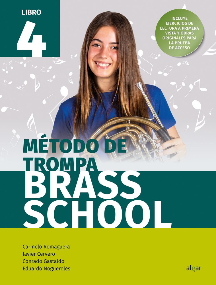 BRASS SCHOOL - METODO DE TROMPA 4, de AA.VV. | portada del libro