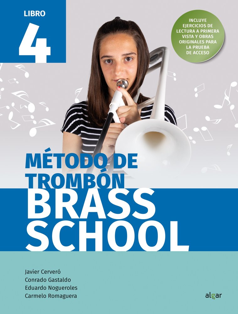 BRASS SCHOOL - METODO DE TROMBON 4, de AA.VV. | portada del libro