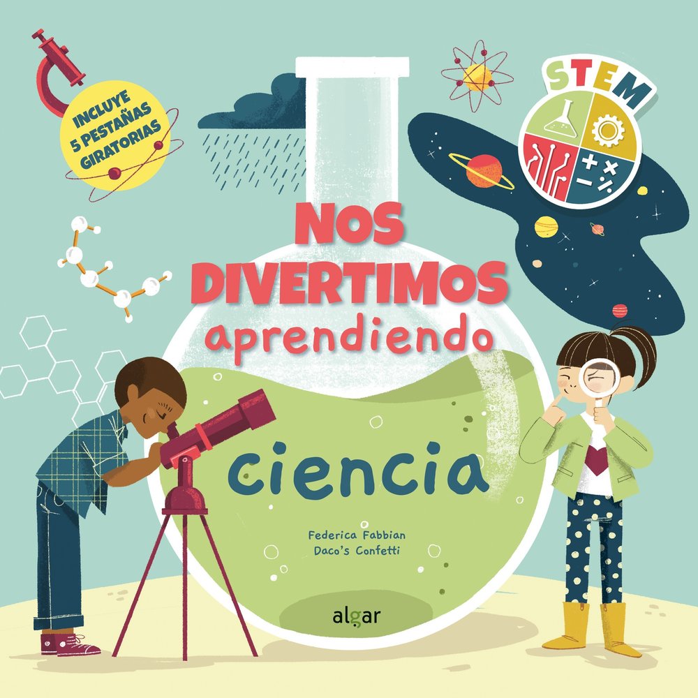 Nos divertimos aprendiendo ciencia, de CONFETTI, DACO'S | portada del libro