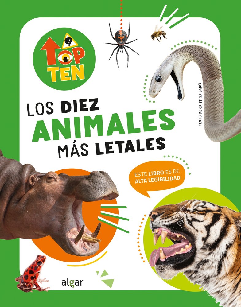 LOS DIEZ ANIMALES MAS LETALES, de BANFI, CRISTINA | portada del libro
