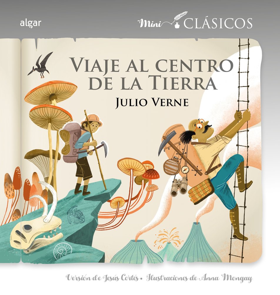 VIAJE AL CENTRO DE LA TIERRA, de JULES VERNE | portada del libro