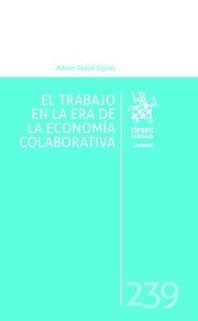 El Trabajo en la era de la Economía Colaborativa, de Todolí Signes | portada del libro