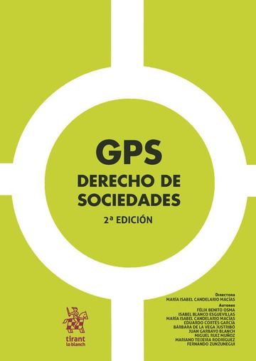 GPS Derecho de Sociedades 2ª Edición 2017, de Candelario Macías | portada del libro