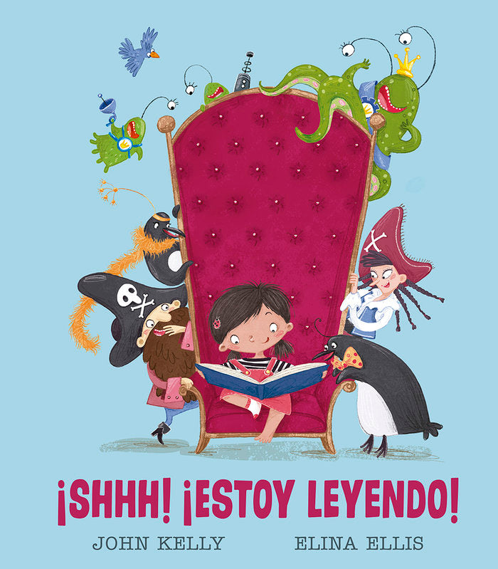¡Shhh! ¡Estoy leyendo!, de Kelly, John | portada del libro