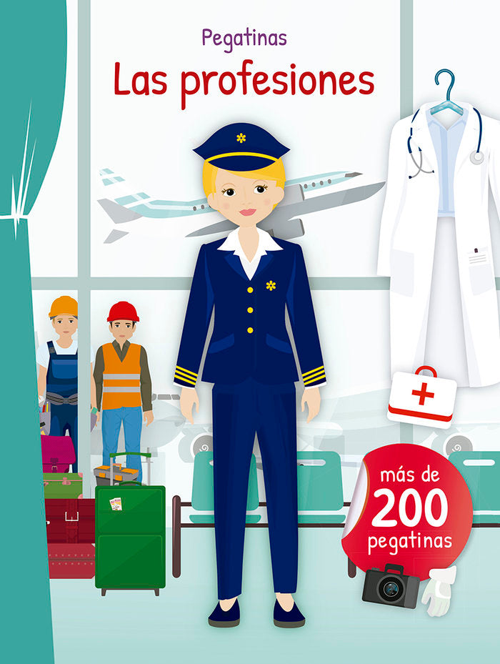 Pegatinas - Las profesiones, de Varios autores | portada del libro
