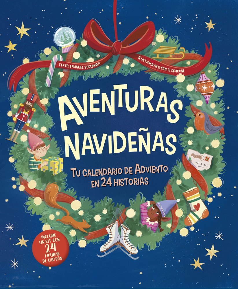 AVENTURAS NAVIDEﾑAS. TU CALENDARIO DE ADVIENTO, de BRUMANA | portada del libro