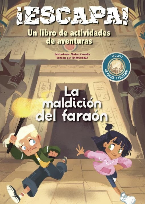 ¡ESCAPA! LA MALDICION DEL FARAON, de , TECNOSCIENZA | portada del libro