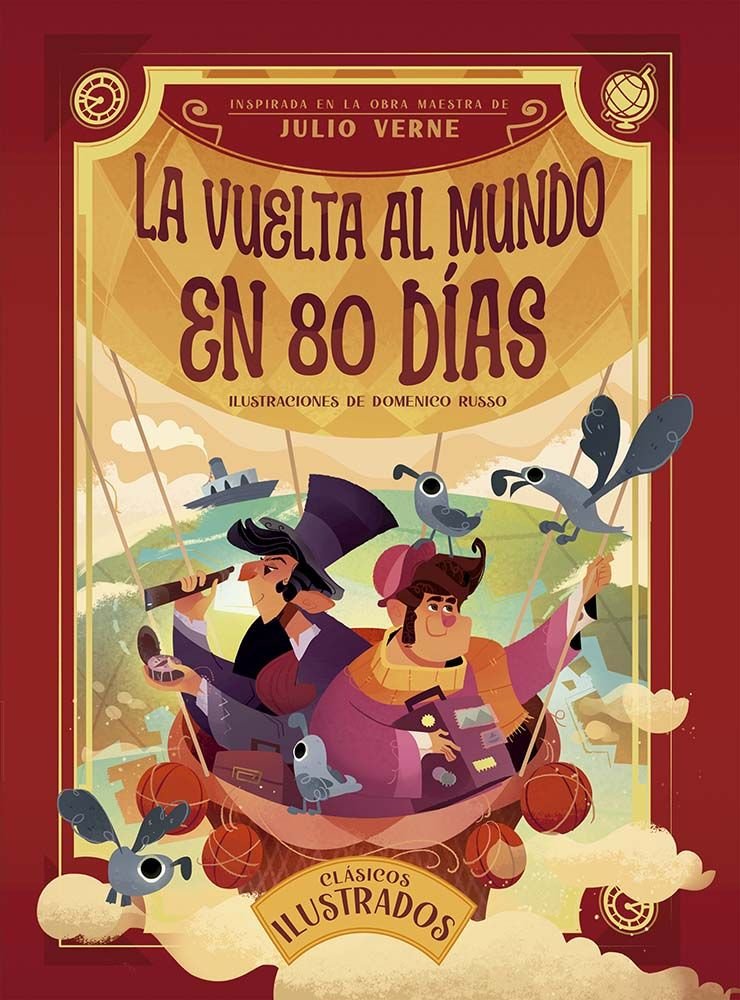 VUELTA AL MUNDO EN 80 DIAS, LA, de VERNE, JULIO | portada del libro
