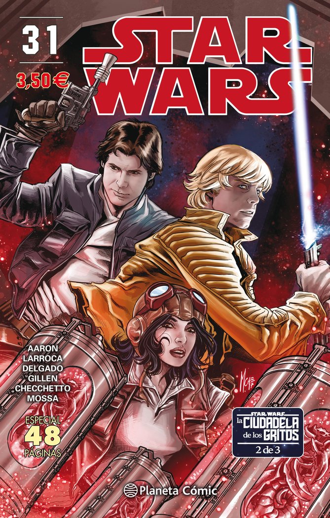 Star Wars nº 31/64 (La Ciudadela de los Gritos nº 02/03), de Aaron | portada del libro