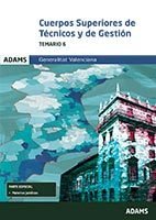 TEMARIO 6 CUERPOS SUPERIORES DE TéCNICOS Y DE GESTIóN DE LA GENERALITAT VALENCIA, de OBRA COLECTIVA | portada del libro