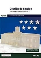 Temario Espec¡fico 3 Gestión de Empleo de la Comunidad de Madrid, de AA.VV. | portada del libro