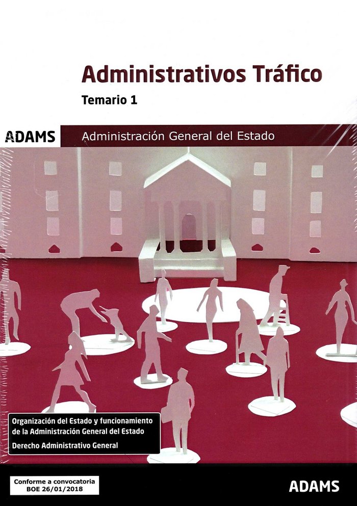 Temario 1 Administrativos de la Administración General del Estado, especialidad Tráfico, de Obra colectiva | portada del libr
