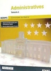 Temario 1 Administrativos Comunidad de Madrid, de Obra colectiva | portada del libro