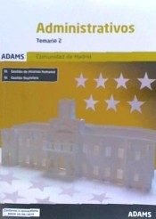 Temario 2 Administrativos Comunidad de Madrid, de Obra colectiva | portada del libro